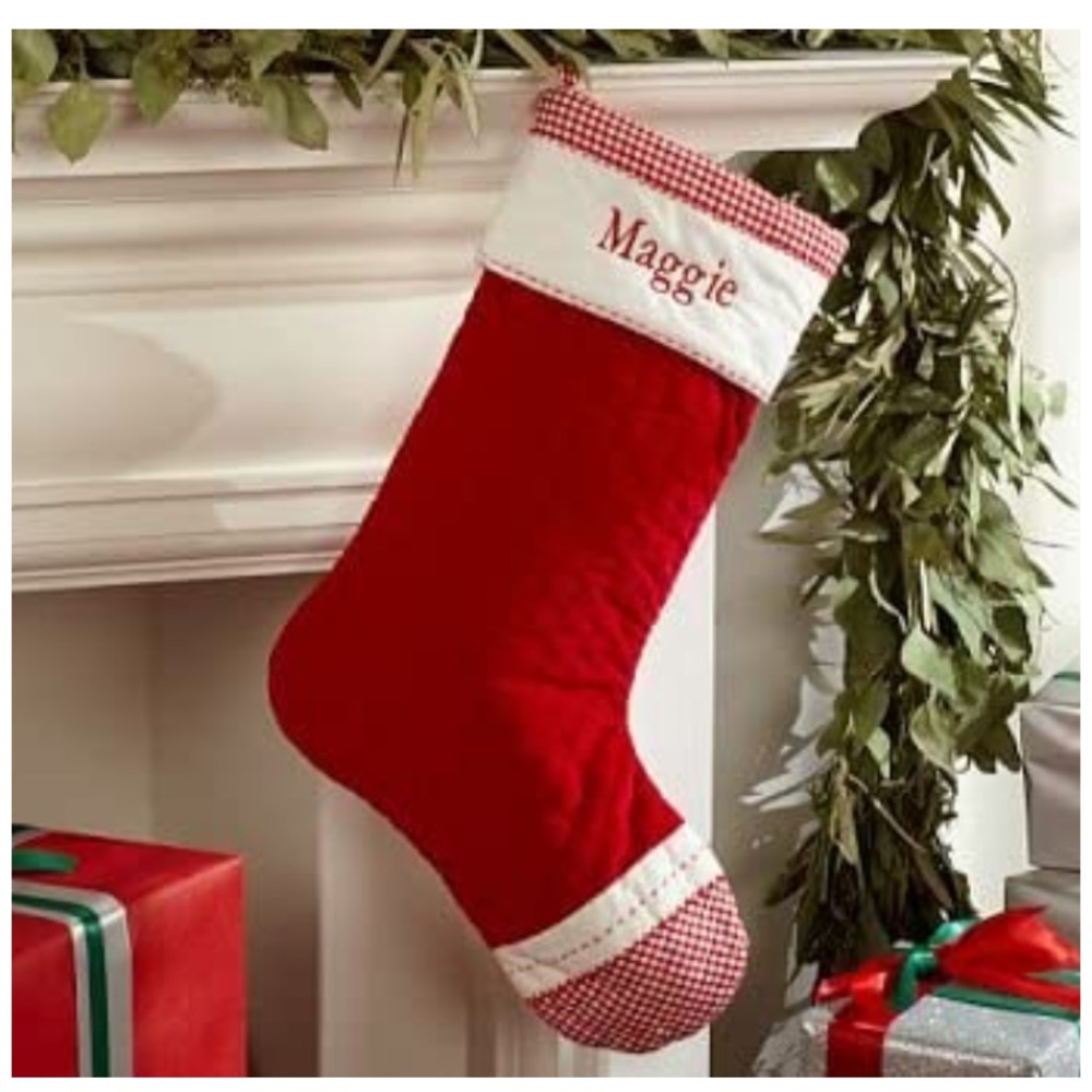 Lot 5 NWT Pottery Barn Velvet Stockings